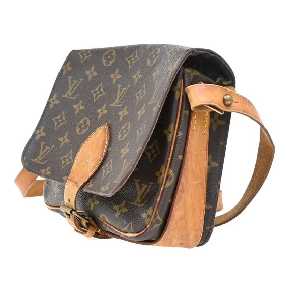 LOUIS VUITTON Cartouchiere MM Shoulder Bag Monogram Leather Brown M51253 64EF845 - Picture 2 of 14